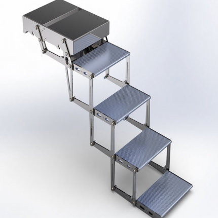 optimal/奥普铁马 剪刀式阶梯-窄版